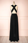 Violaine Black Convertible Maxi Dress | Boutique 1861 back view