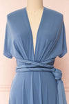 Violaine Blue Convertible Maxi Dress | Boutique 1861 third front