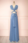 Violaine Blue Convertible Maxi Dress | Boutique 1861 back view
