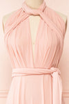 Violaine Blush Convertible Maxi Dress | Boutique 1861 second close-up