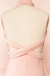 Violaine Blush Convertible Maxi Dress | Boutique 1861 back close-up