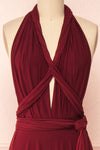 Violaine Burgundy Convertible Maxi Dress | Boutique 1861 second look