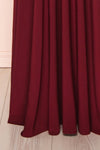 Violaine Burgundy Convertible Maxi Dress | Boutique 1861 bottom