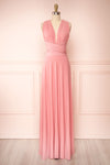 Violaine Dusty Pink Convertible Maxi Dress | Boutique 1861 front view