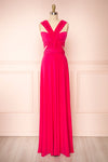 Violaine Fuschia Convertible Maxi Dress | Boutique 1861 front view