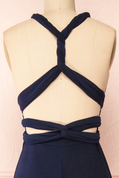 Violaine Navy Convertible Maxi Dress | Boutique 1861 back