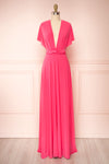 Violaine Pink Convertible Maxi Dress | Boutique 1861 front view