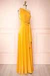 Violaine Yellow Convertible Maxi Dress | Boutique 1861 side view