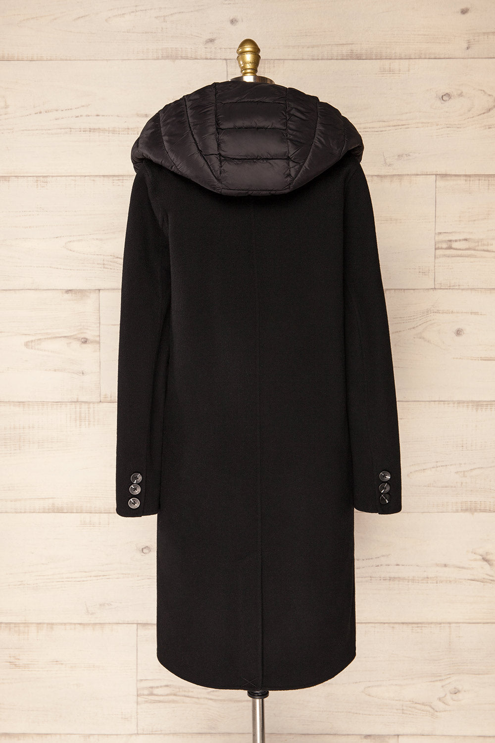 Violan 3-in-1 Wool Coat with Hood | La Petite Garçonne back view