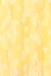 Viracocha Floral Yellow Midi Dress | Boutique 1861  fabric