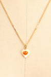 Virna Lisi Dainty Golden Heart Floral Pendant Necklace | Boutique 1861 4