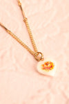Virna Lisi Dainty Golden Heart Floral Pendant Necklace | Boutique 1861 2