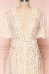 Virrey Beige Ivory Lace Long Kimono | Boutique 1861 2