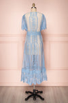Virrey Blue Lace Long Kimono | Boutique 1861 back view