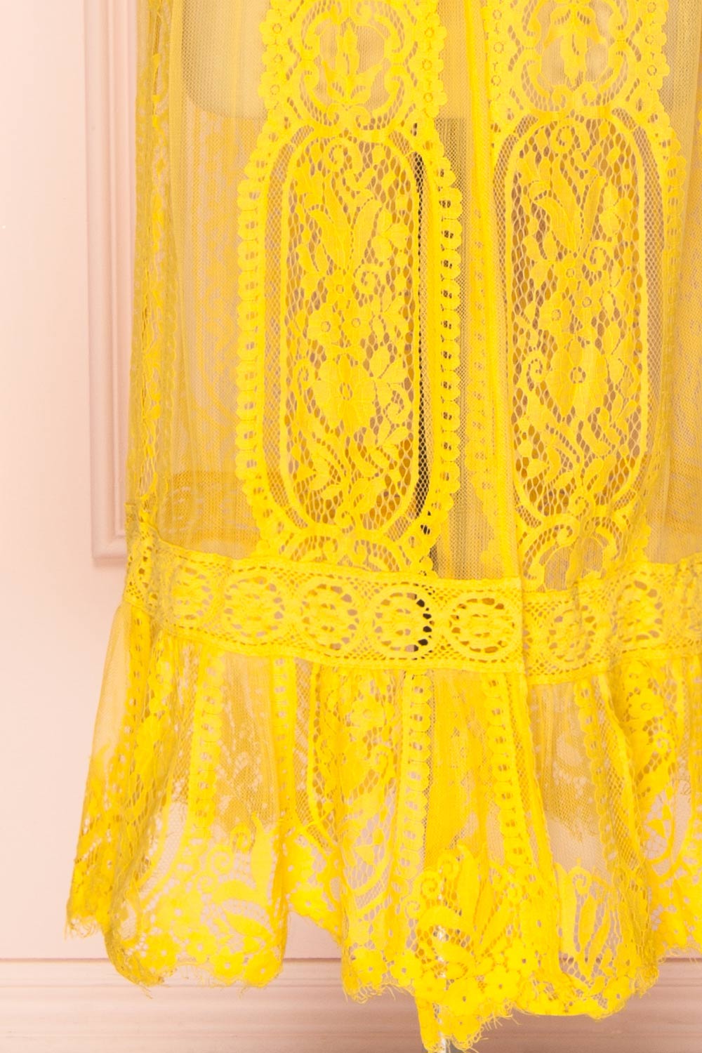 Virrey Yellow Lace Long Kimono | Boutique 1861 7