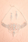 Vivien Leigh Crystal Earrings & Necklace Set | Boudoir 1861 flat view