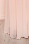 Viviette Blush Plus Size Gown | Robe Longue | Boutique 1861 bottom close-up