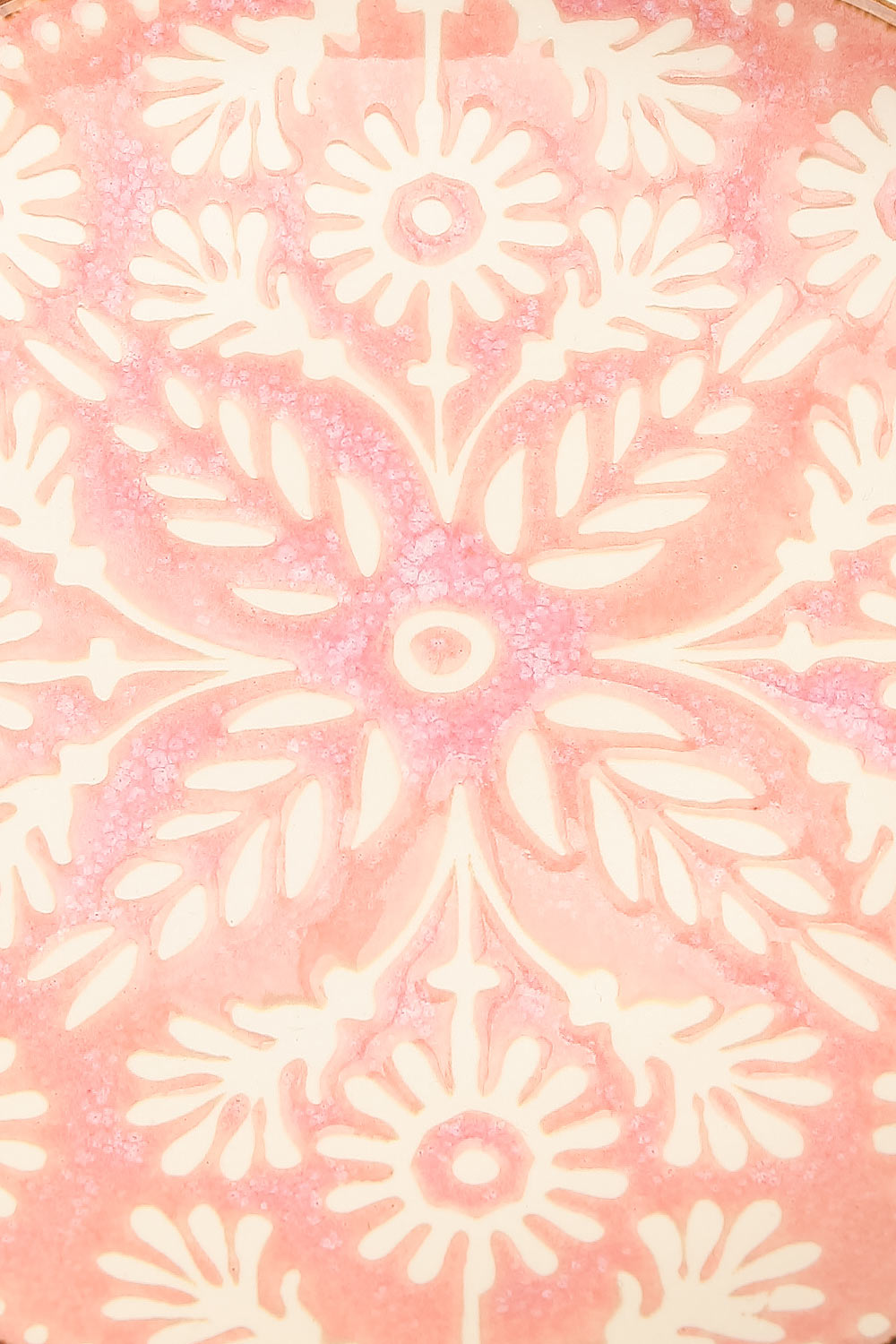Vladi Plate Pink Floral Patterned Dish | La petite garçonne flat close-up