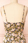 Vladlena Floral Chiffon Midi Dress | Boutique 1861 back close-up