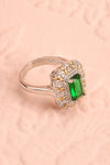 Volsella Emerald Gem Set in Silver Statement Ring | Boutique 1861 5