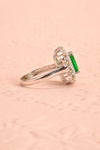 Volsella Emerald Gem Set in Silver Statement Ring | Boutique 1861 7