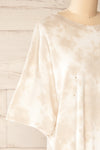 Vonna Grey Tie-Dye Oversized T-Shirt | La petite garçonne side close-up