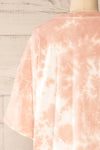 Vonna Pink Tie-Dye Oversized T-Shirt | La petite garçonne back close-up