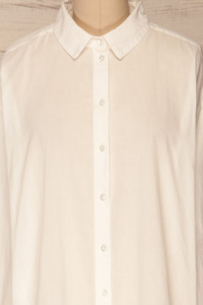 Vorbasse White Shirt | Chemise Blanche | La Petite Garçonne front close-up
