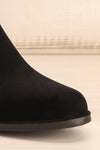 Vordinborg Black Rain Boots | Bottes | La Petite Garçonne front close-up