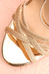 Vosges Gold Glitter Sandal Stilettos | Boutique 1861 2