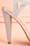 Vosges Silver Glitter Sandal Stilettos | Boutique 1861 6