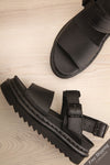 Voss Women's Leather Strap Sandals | La petite garçonne flat view