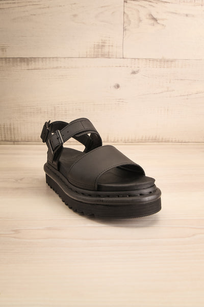 Voss Women's Leather Strap Sandals | La petite garçonne front view