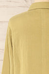 Vukovar Green Oversized Button-Up Shirt w/ Pocket | La petite garçonne back close-up