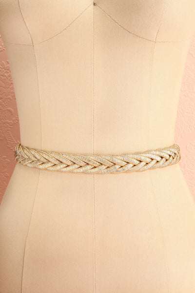 Vulpecula Golden Braided Belt w/ Chain | Boutique 1861