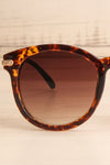 Vyronas Tortoise Shell Wayfarer Sunglasses close-up | La Petite Garçonne