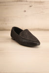 Wadigi Black Faux Suede Loafers | La petite garçonne front view