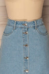 Wagnon Light Blue Jean Button-Up Skirt | La Petite Garçonne 2
