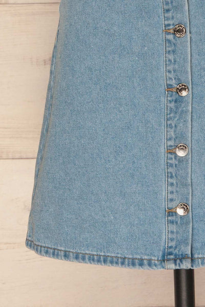 Wagnon Light Blue Jean Button-Up Skirt | La Petite Garçonne 7