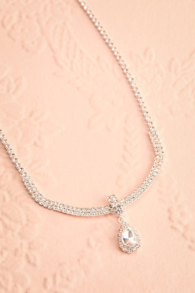 Wahiawa Crystal Pendant Necklace | Boutique 1861 flat view