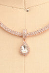 Wahiawa Rosegold Crystal Pendant Necklace | Boutique 1861 close-up