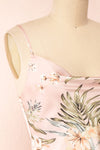 Waimea Cowl Neck Floral Midi Dress | Boutique 1861 side close-up