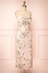 Waimea Cowl Neck Floral Midi Dress | Boutique 1861 side view