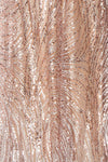 Waneta Glittery Beige Dress | Robe Beige | Boutique 1861 fabric detail