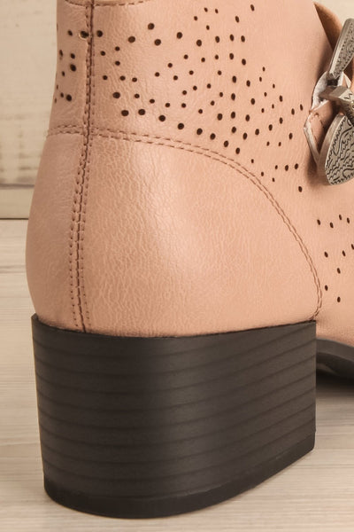 Wasco Beige Ankle Boots with Buckles | La Petite Garçonne