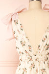Weald Floral Tiered Midi Dress | Boutique 1861 back close-up