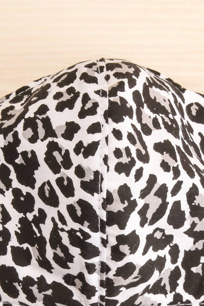 White Cheetah Face Mask | La petite garçonne fabric