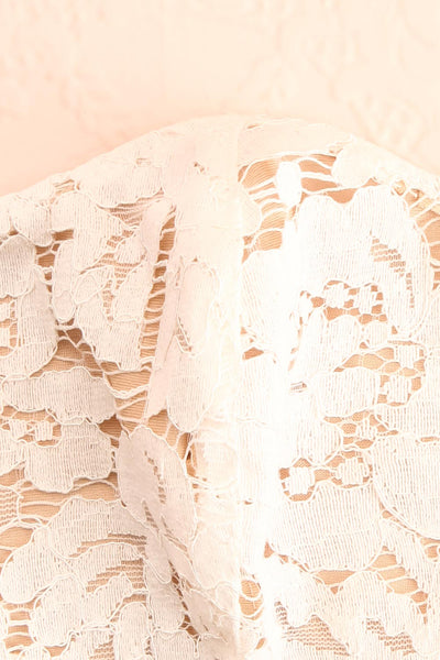 White Lacy Face Mask Floral | Boutique 1861 fabric
