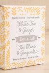 White Tea and Ginger Candle | La petite garçonne box close-up