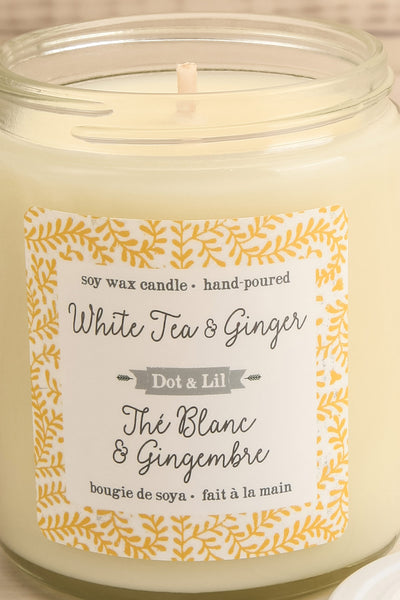 White Tea and Ginger Candle | La petite garçonne open close-up